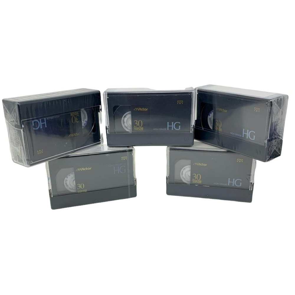 5 Victor HG‎ 30 Blank VHS-C Cassette Tapes New